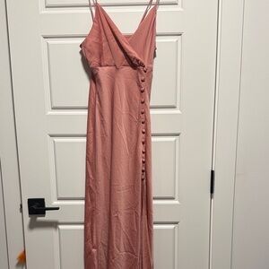 Zara Dusty Rose Maxi Dress